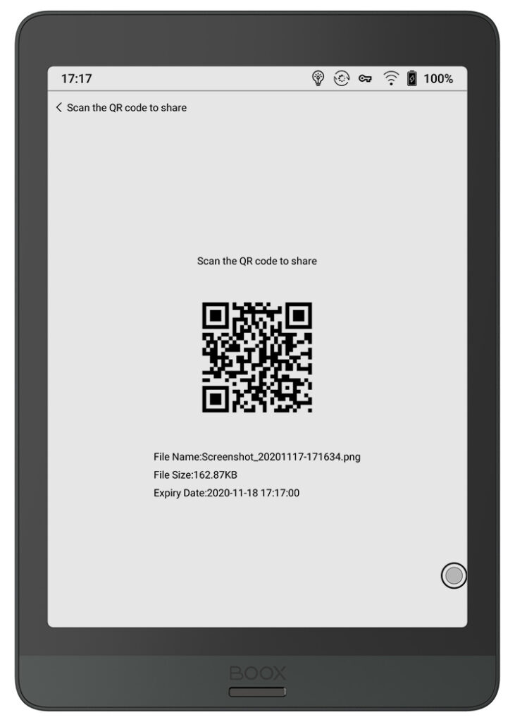 Share edited pictures with a QR code