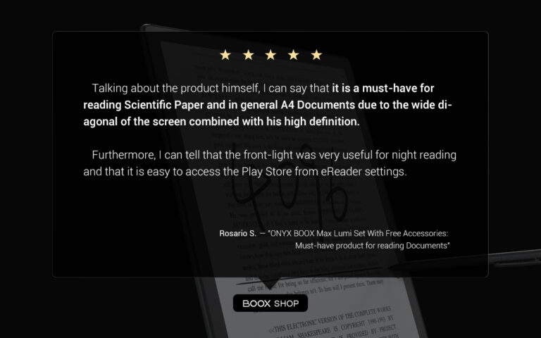“It is a must-have for reading Scientific Paper and in general A4 Documents”