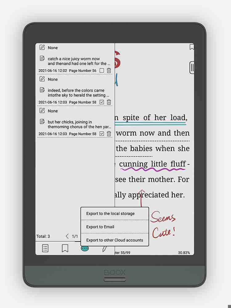 Share highlights and annotations